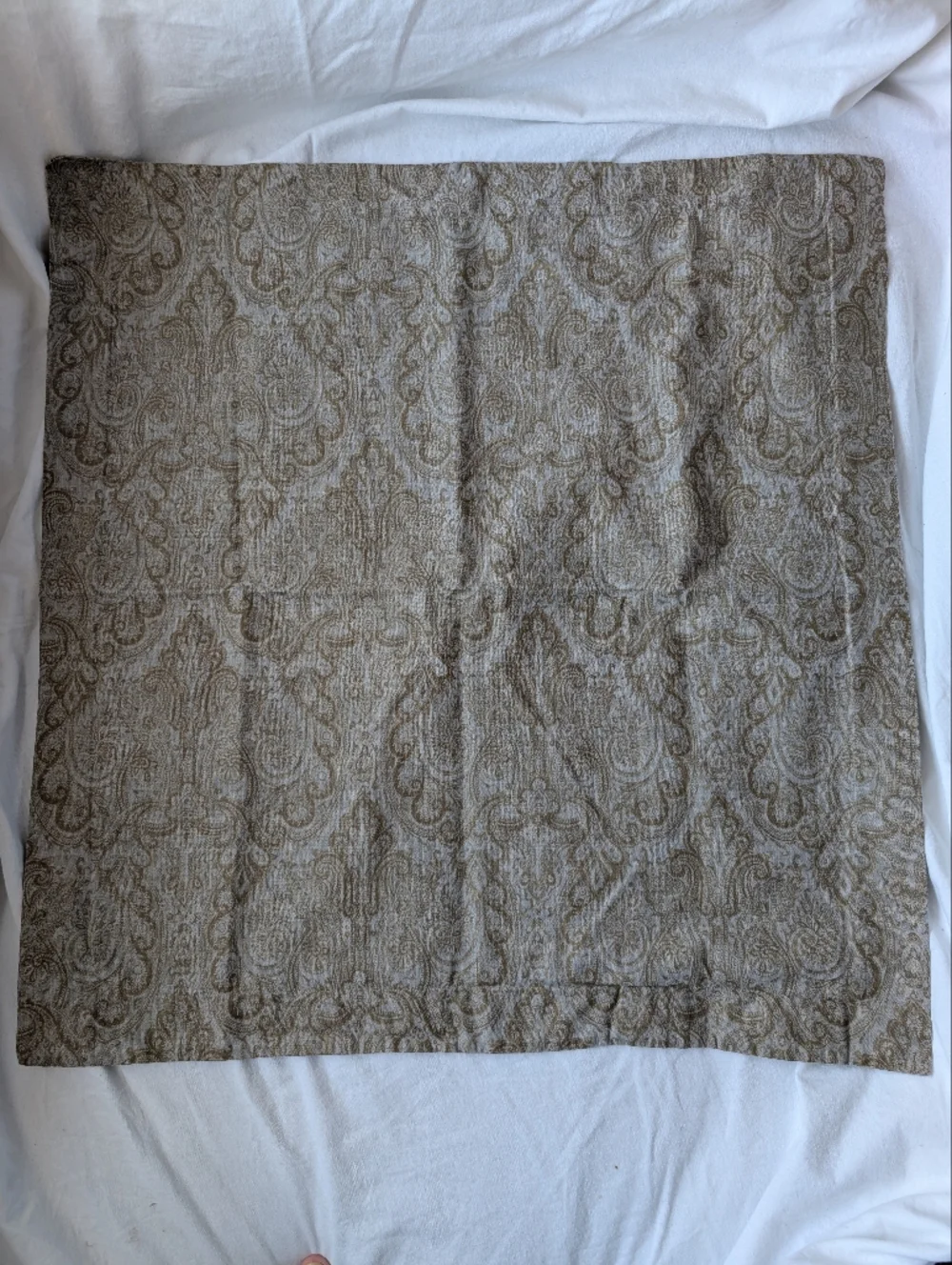 Restoration Hardware Paisley Italien Block Print Cotton Euro Pillow Covers -2